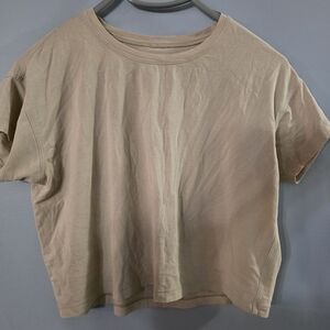 Lululemon Casual Beige Women's Crop Top